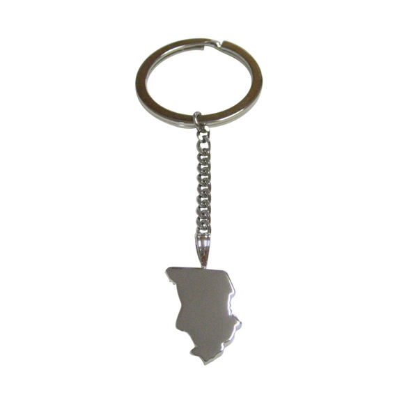 Chad Map Shape Pendant Keychain - Picture 1 of 2